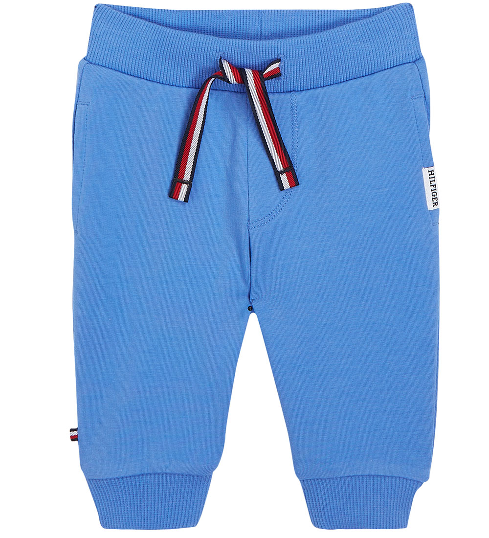 Tommy Hilfiger Sweatsæt - Baby TH Logo - Blue Spell