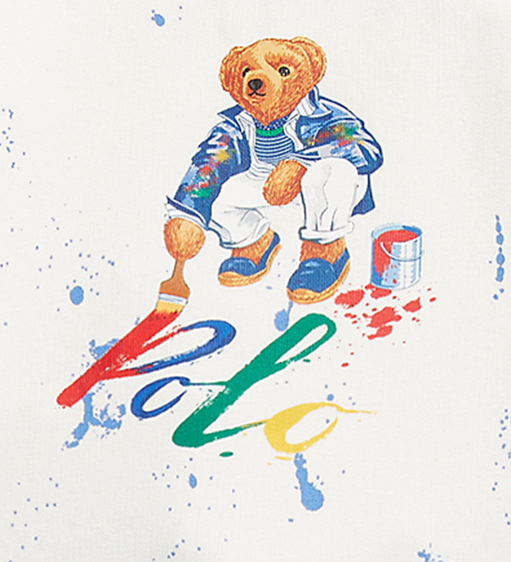 Polo Ralph Lauren Sweatsæt - Navy/Hvid m. Bamse