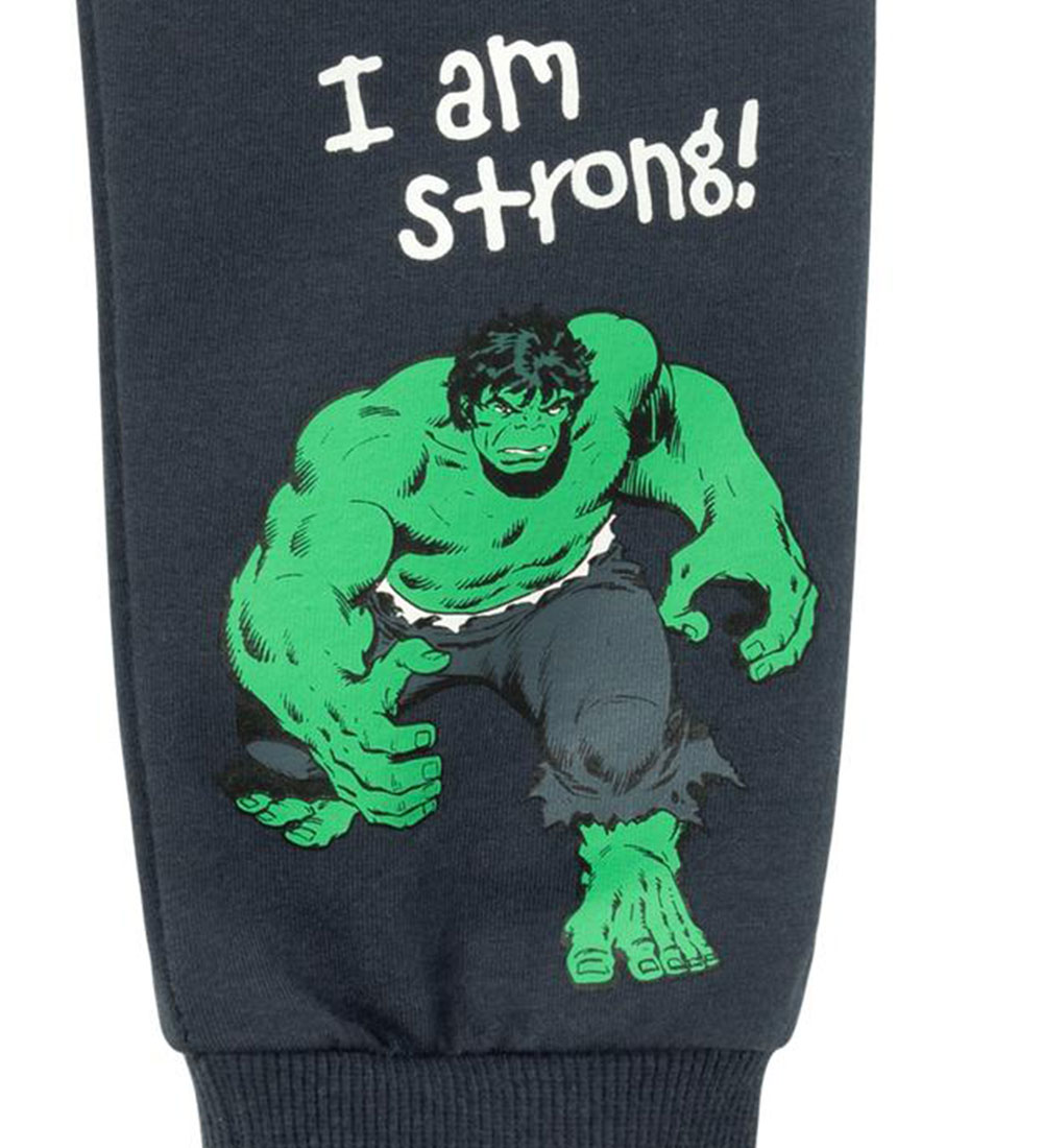 Name It Sweatpants - Marvel - NmmNaag - India Ink m. Hulk