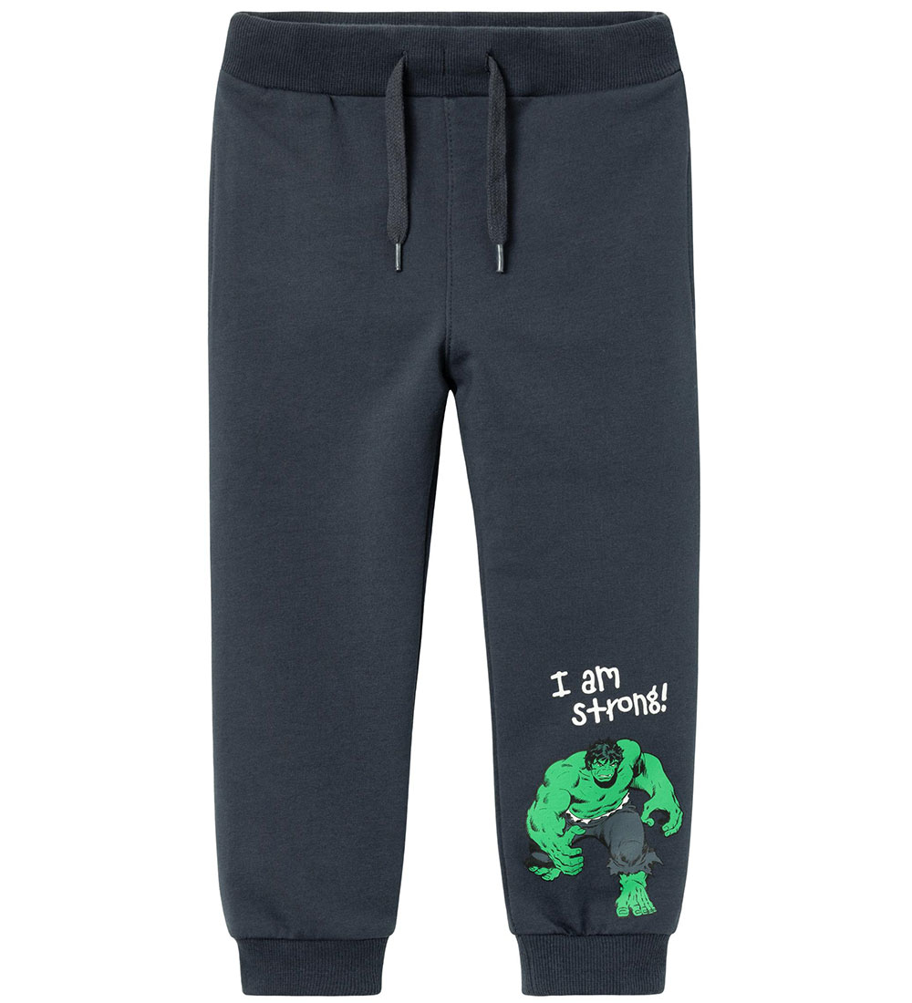 Name It Sweatpants - Marvel - NmmNaag - India Ink m. Hulk