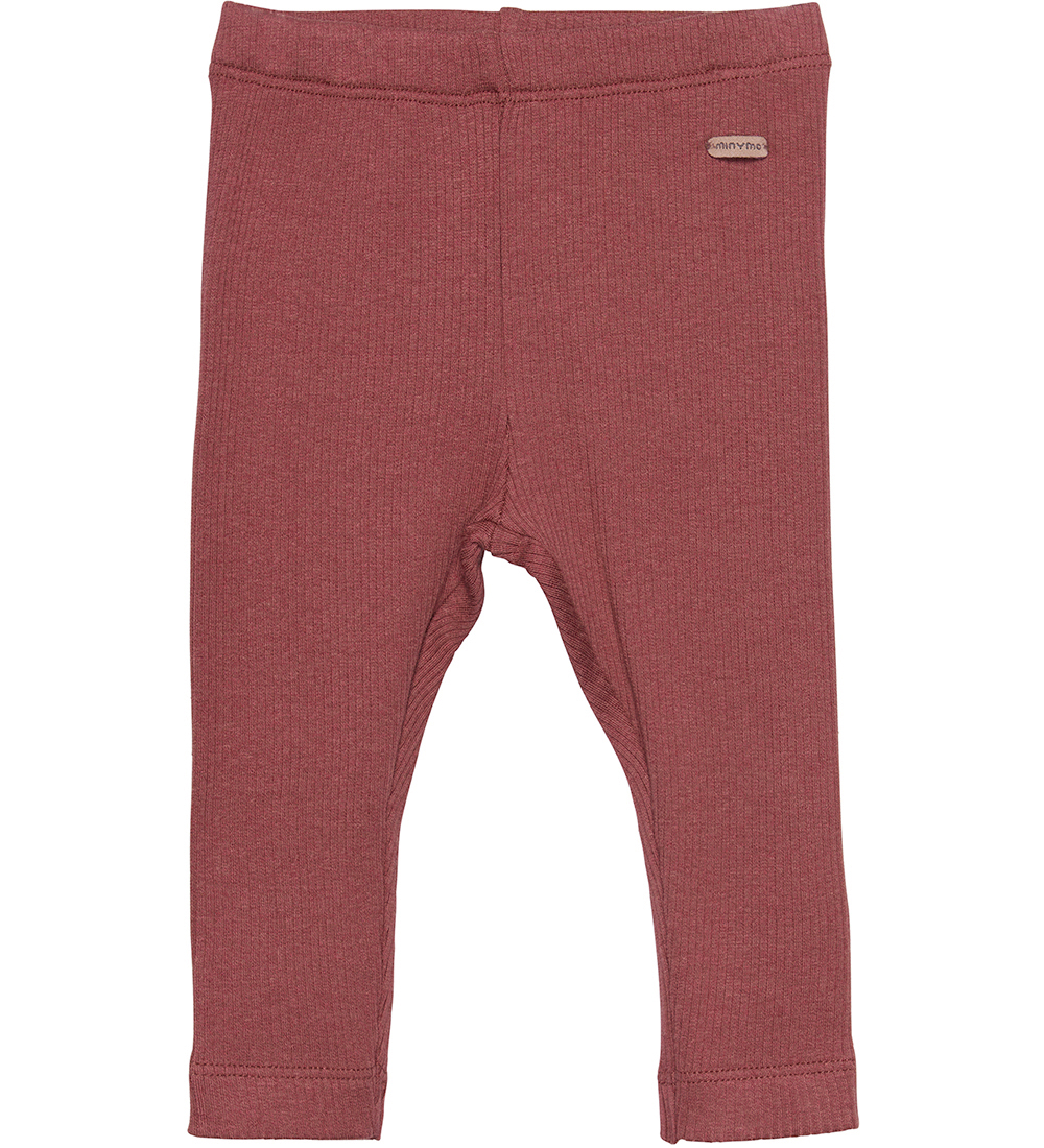 Minymo Leggings - Rib - Roan Rouge