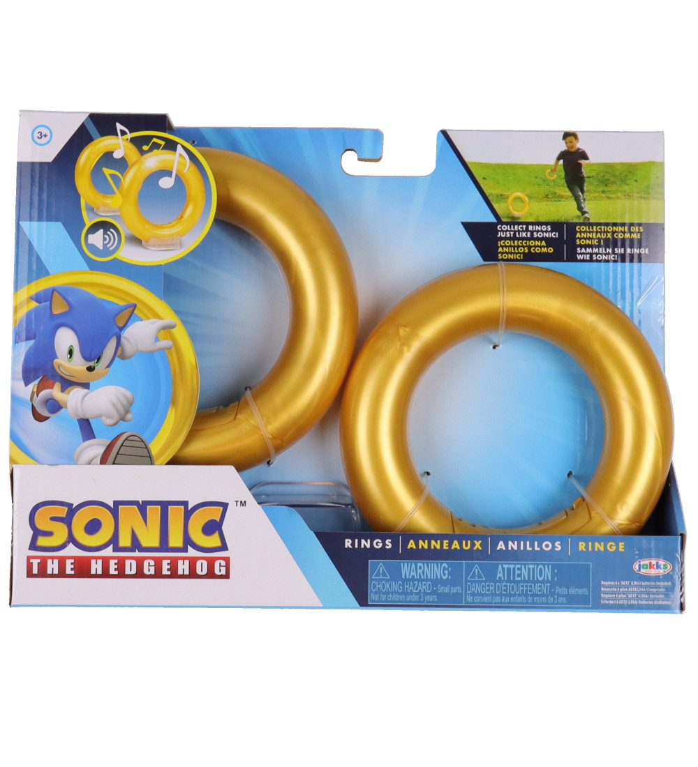 Sonic Ringe m. Lyd - 2-pak - Gold