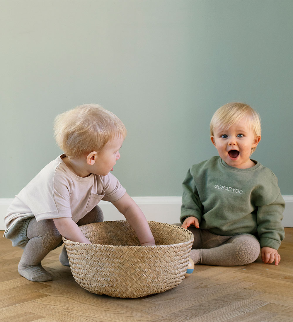 GoBabyGo Kravlestrømpebukser - Uld - Sand