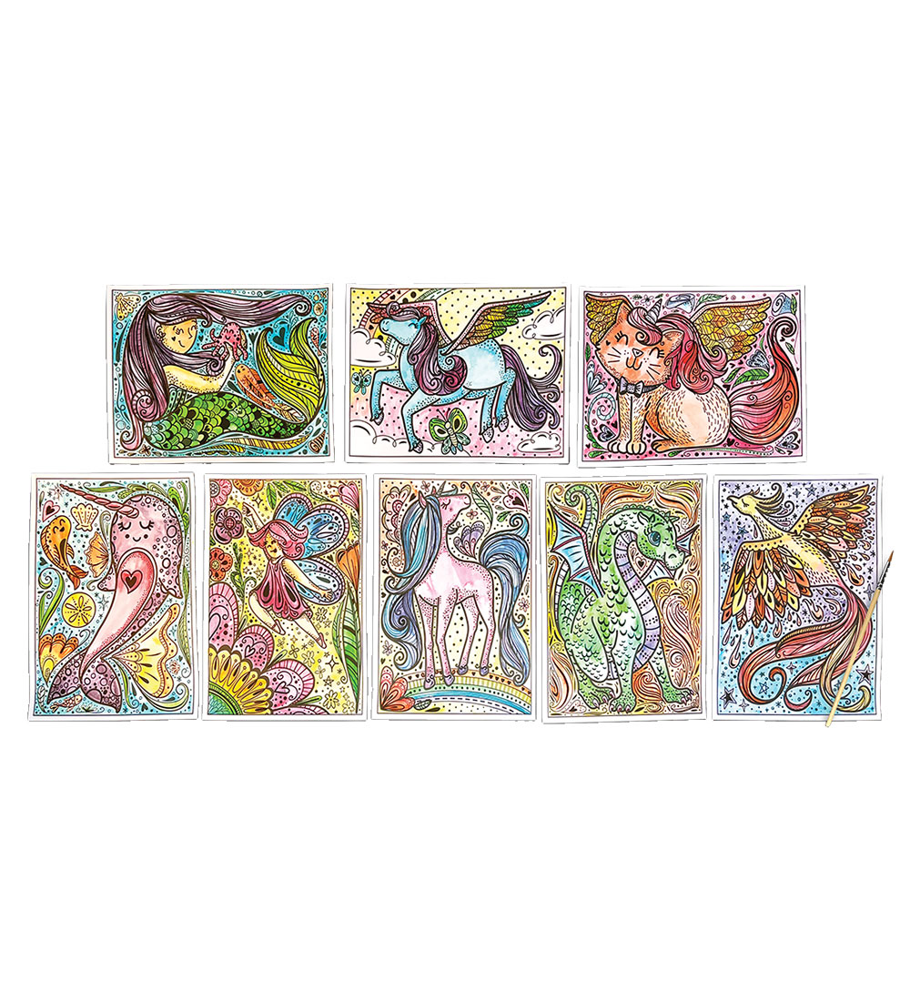 Ooly Magiske Maleark - Hidden Colors - 8 Stk. - Magic Friends