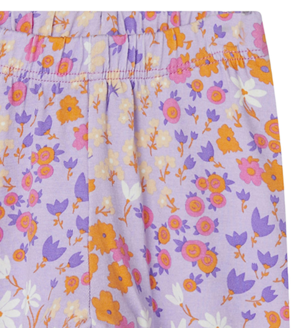 Name It Leggings - NbfTunna - Lilac Breeze m. Blomster