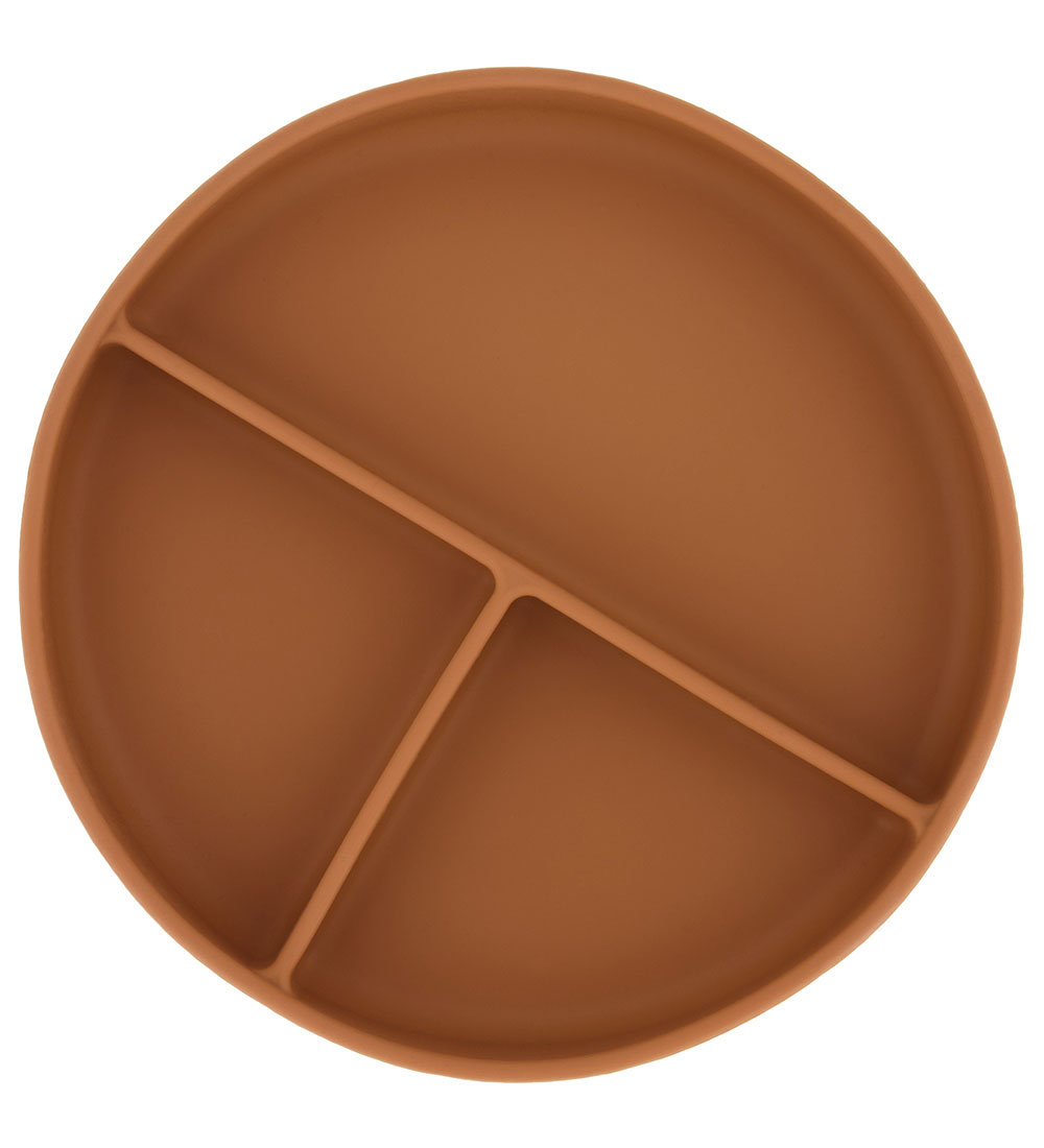 Mikk-Line Tallerken - Silikone - 3 Rum - Brown Sugar