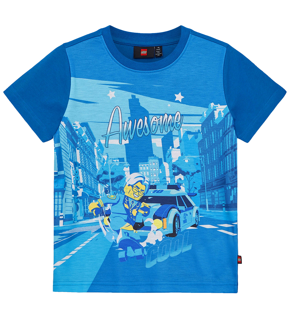 LEGO® City T-shirt - LWTano 124 - Blå m. Print
