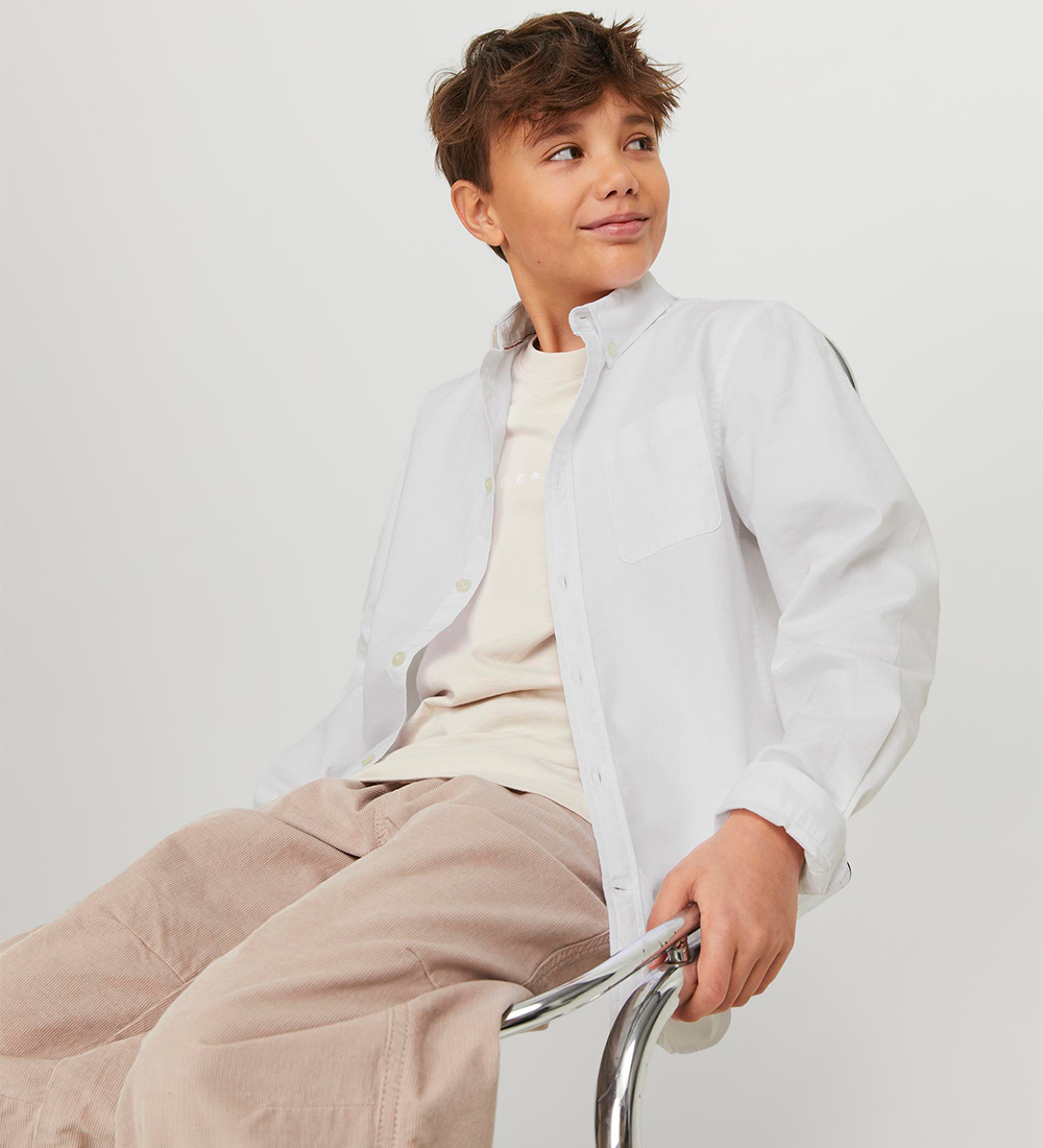 Jack & Jones Skjorte - JjEoxford - Hvid