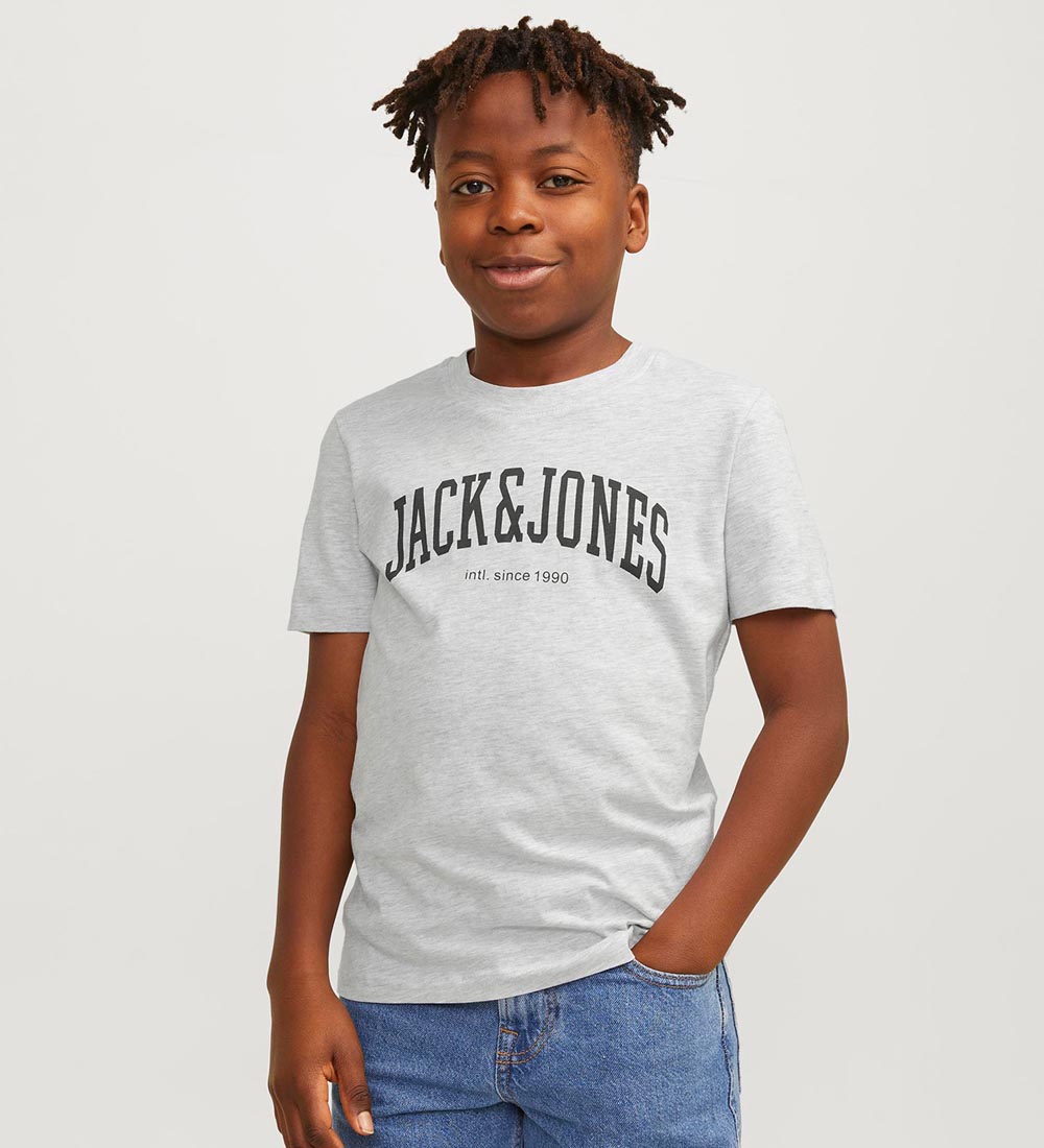 Jack & Jones T-shirt - JjeJosh - Noos - White Melange