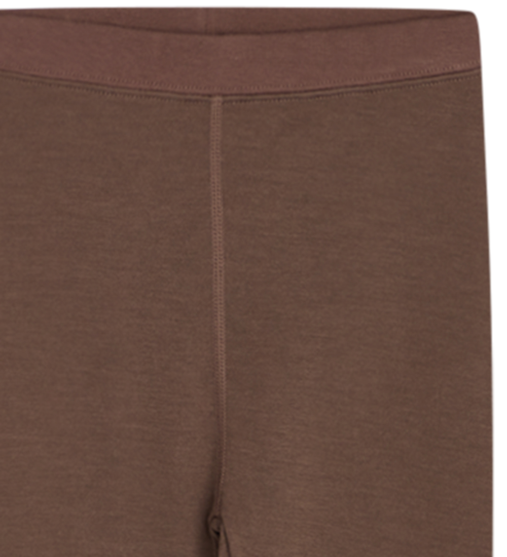 Hust and Claire Leggings - Uld/Bambus - Laki - Coffee