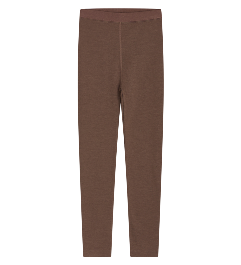 Hust and Claire Leggings - Uld/Bambus - Laki - Coffee