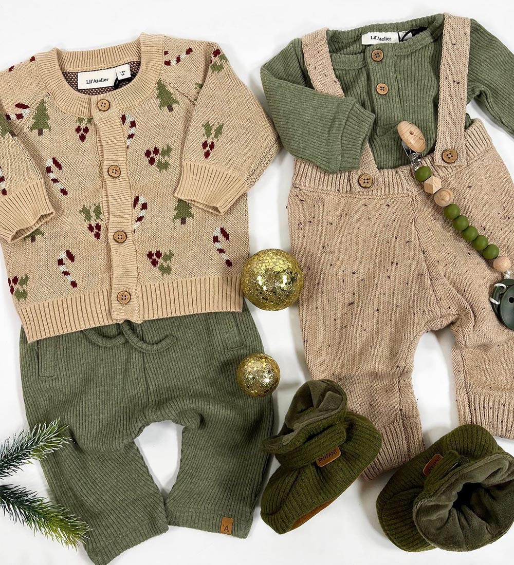 Lil Atelier Cardigan - Strik - NbnLamao - Warm Sand
