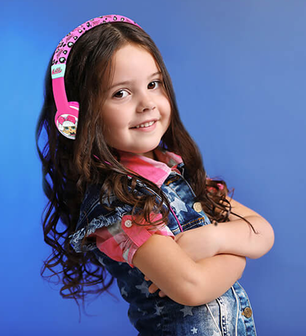 OTL Høretelefoner - LOL - On-Ear Junior - Pink/Turkis