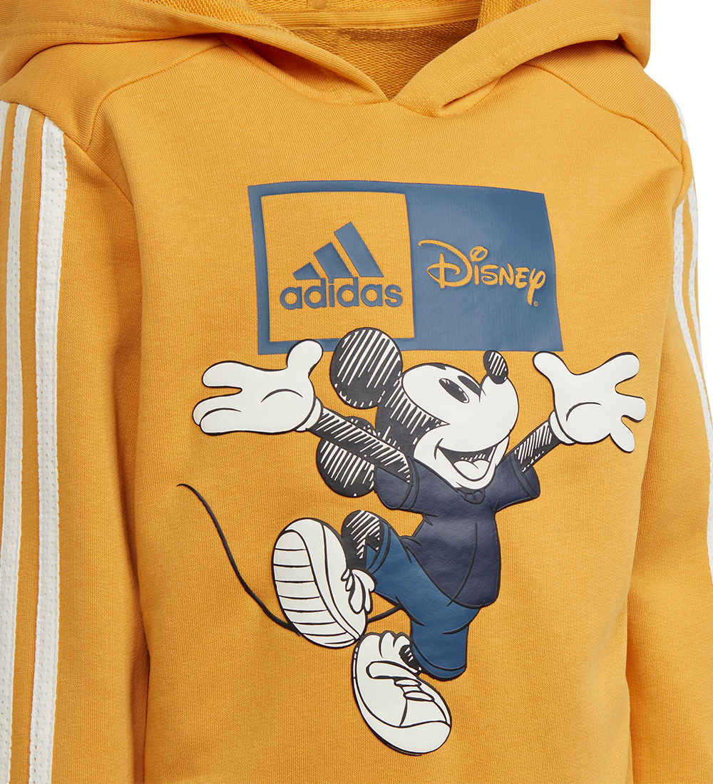 adidas Performance Sweatsæt - LK DY MM - Gul/Blå m. Mickey Mouse