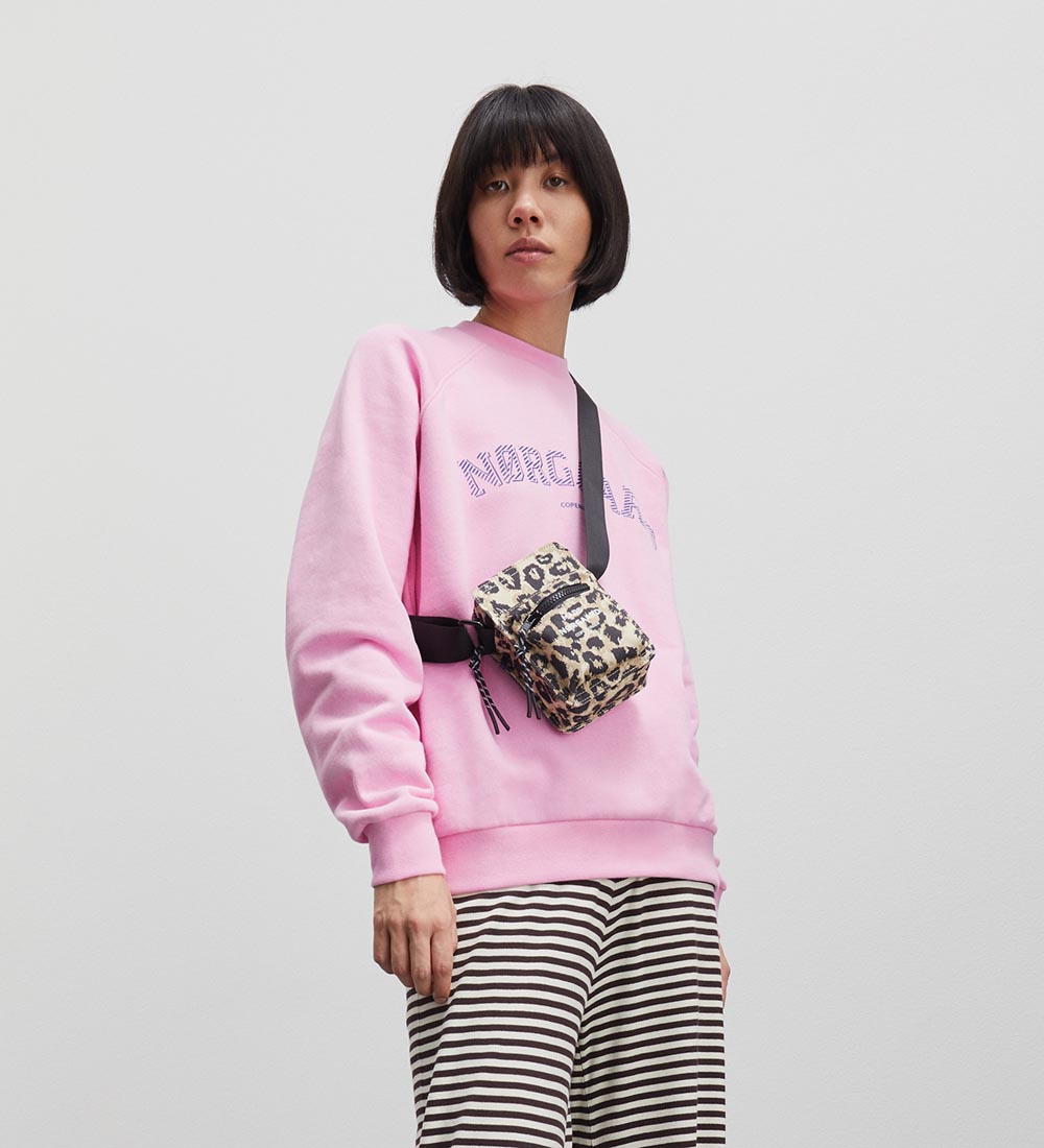 Mads Nørgaard Skuldertaske - Recy Cotton AOP Heather - Leo AOP/S