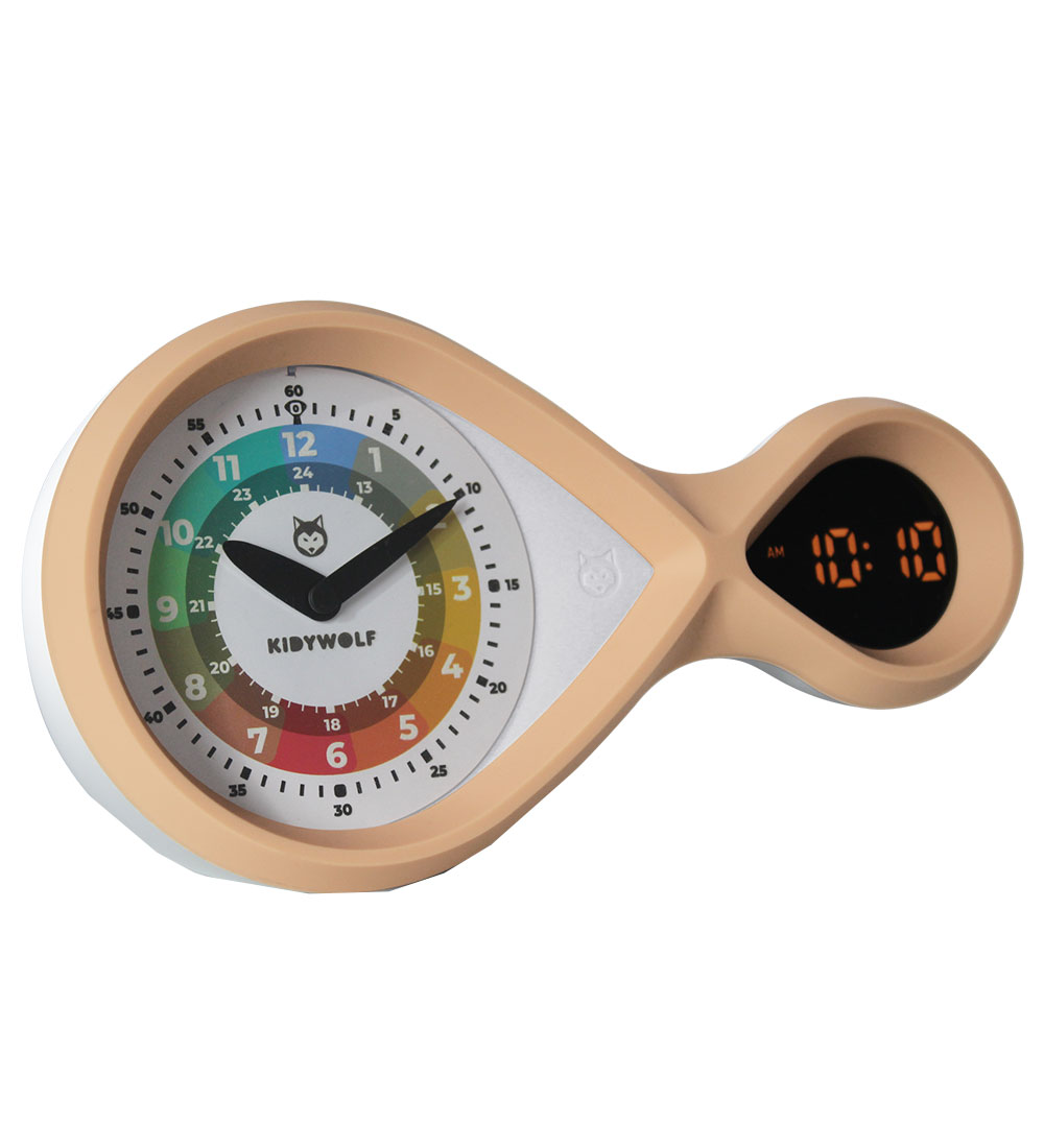 Kidywolf Vækkeur - Analog/Digital - Kidyalarm - Bronze