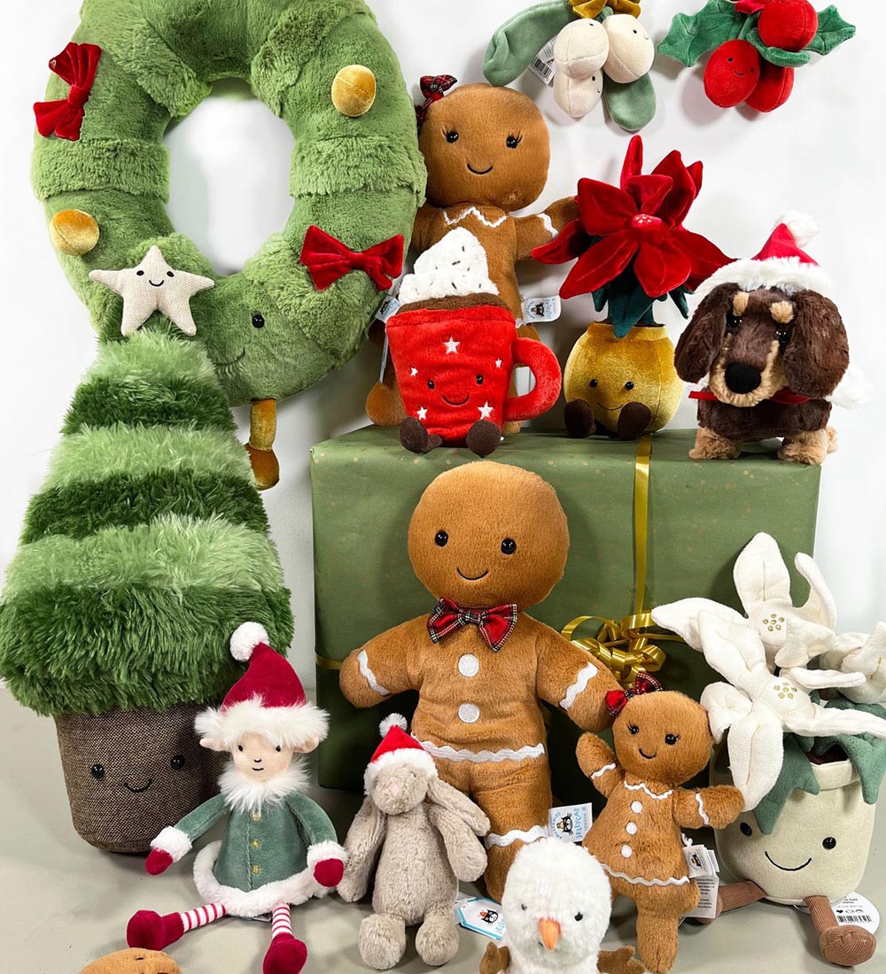 Jellycat Bamse - 44x37 cm - Amuseable Decorated Christmas Wreath