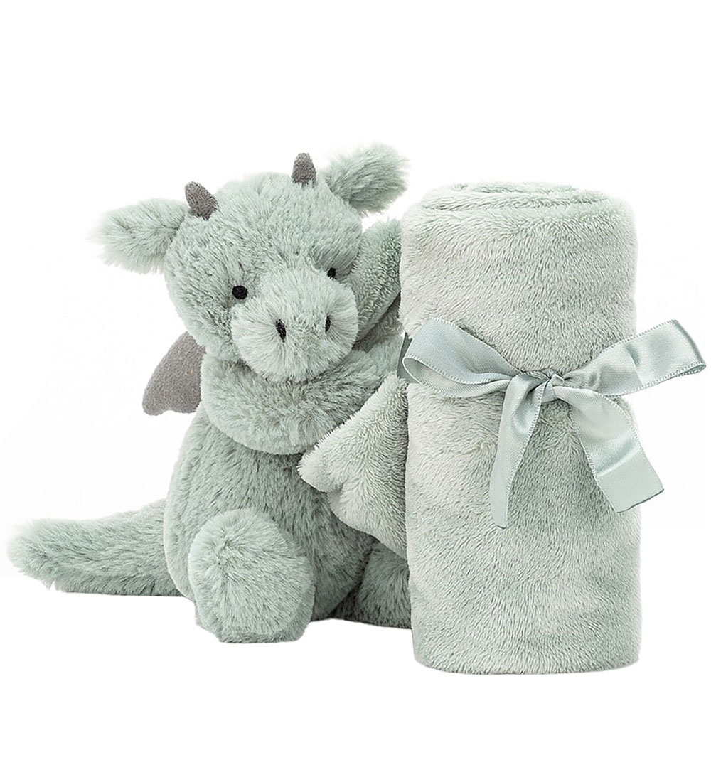 Jellycat Nusseklud - 34x34 cm - Bashful Dragon