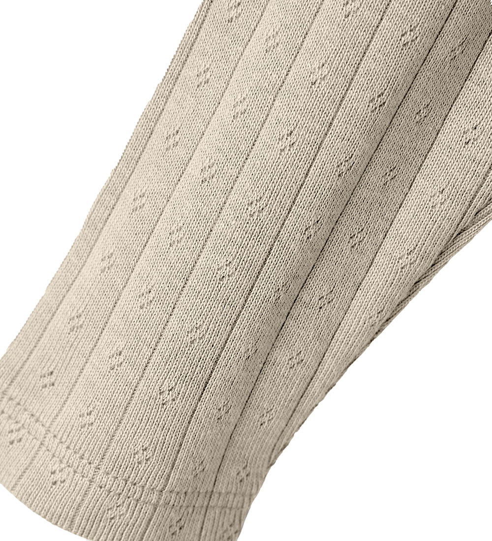 Lil' Atelier Leggings - Noos - NbfRachel - Fog m. Hulmønster