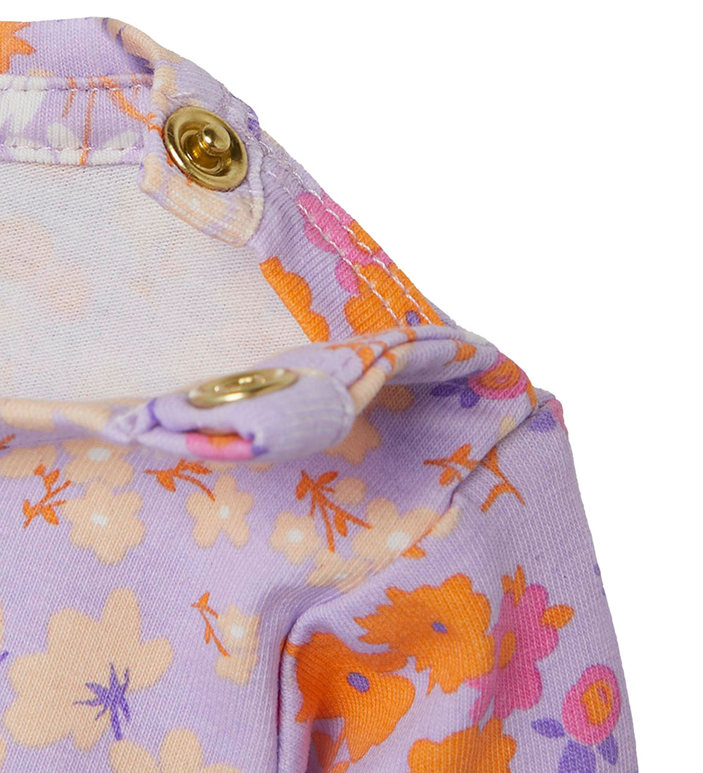 Name It Body l/æ - NbfTunna - Lilac Breeze m. Blomster