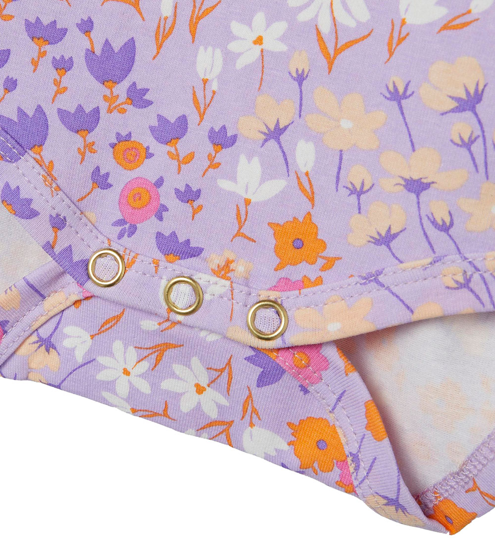 Name It Body l/æ - NbfTunna - Lilac Breeze m. Blomster