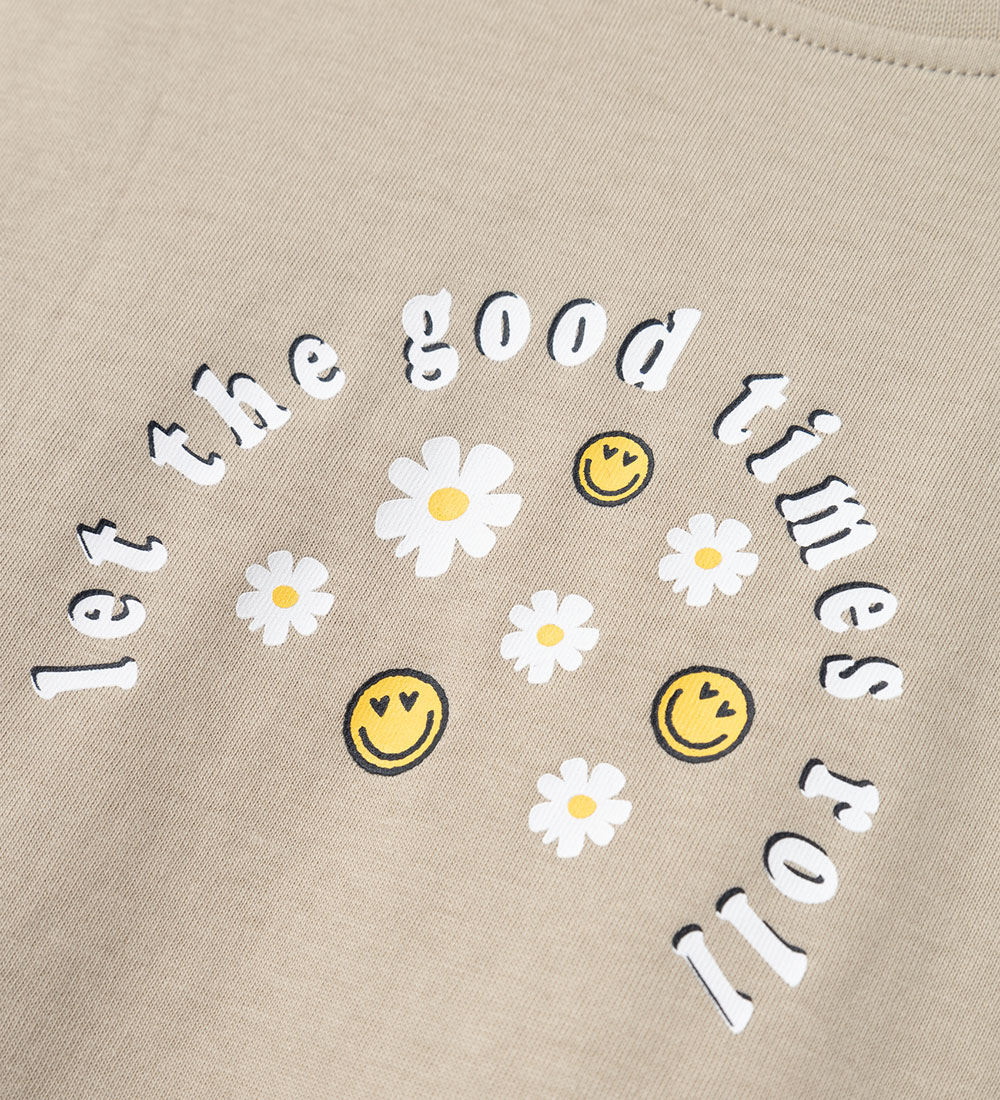 Name It T-shirt - NkfVamina - Pure Cashmere/Smile