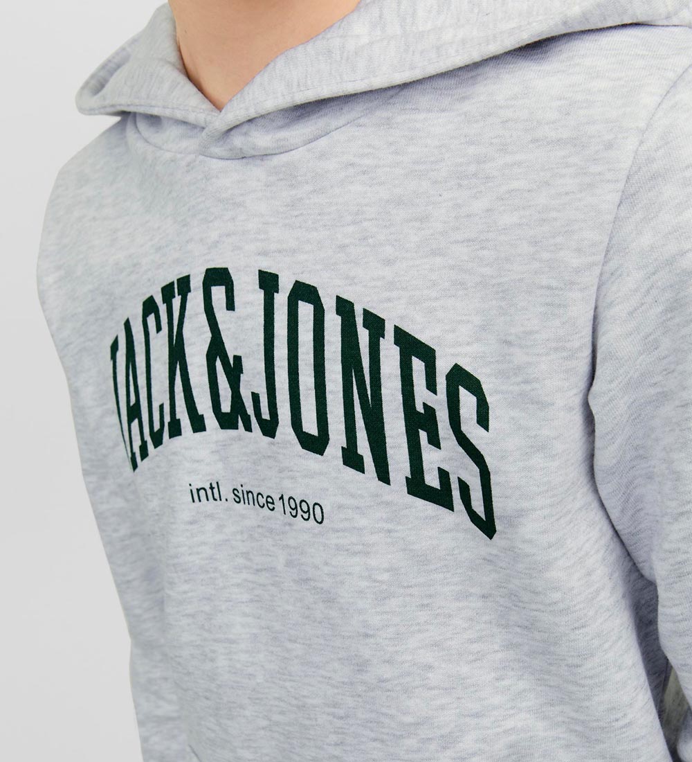 Jack & Jones Hættetrøje - JjeJosh - White Melange