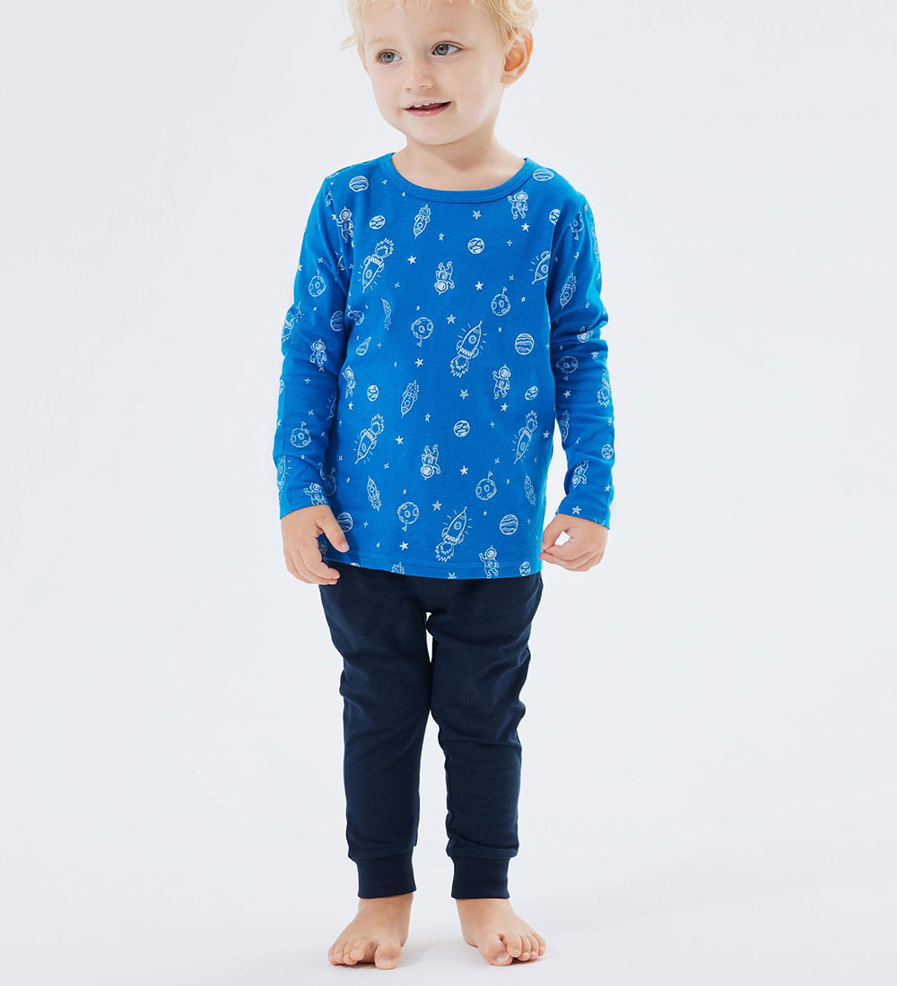 Name It Nattøj - NmmNightset - Noos - Skydiver m. Rumprint