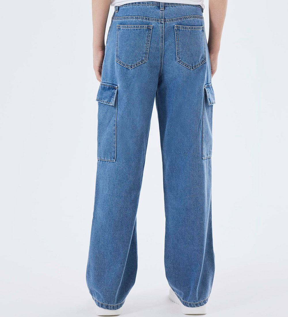 LMTD Jeans - Cargo -  NlnTartizza - Medium Blue Denim