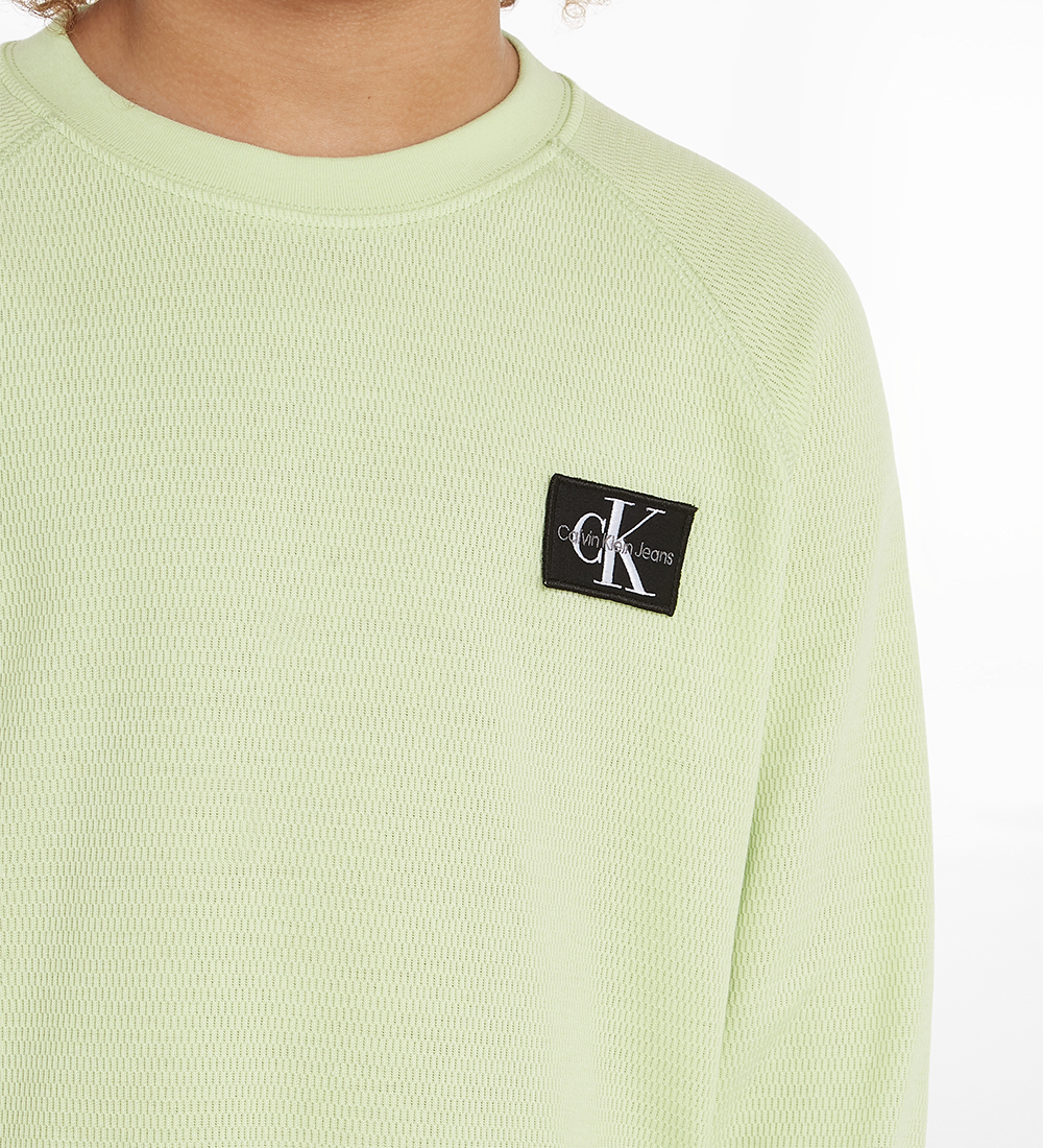 Calvin Klein Bluse - Modern Waffle Badge - Exotic Mint