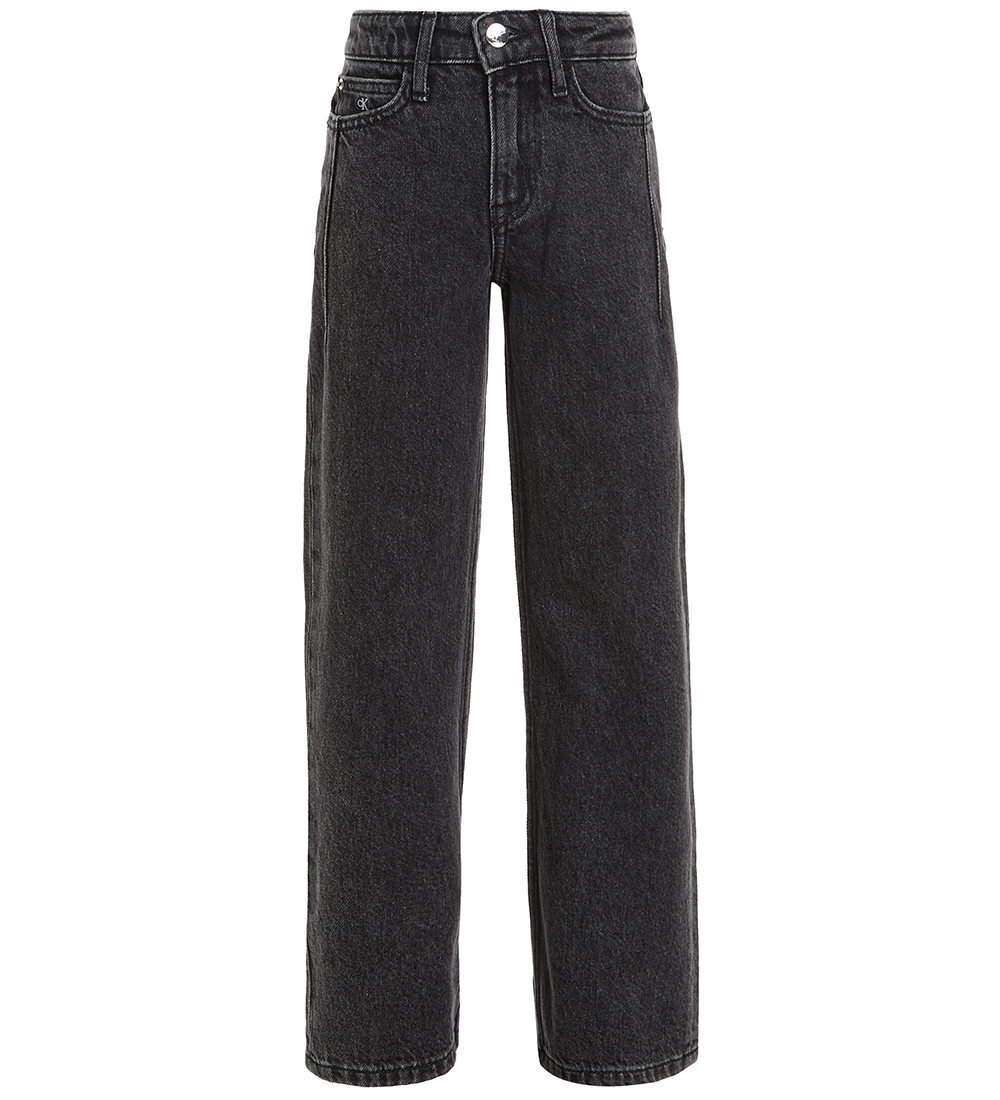 Calvin Klein Jeans - HR Wide Leg - Optic Washed Black