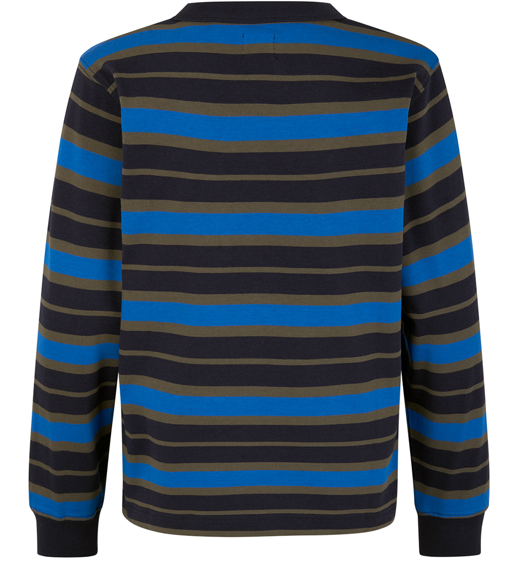 Mads Nørgaard Bluse - Carlito - Deep Well/Tarmac/Snorkel Blue