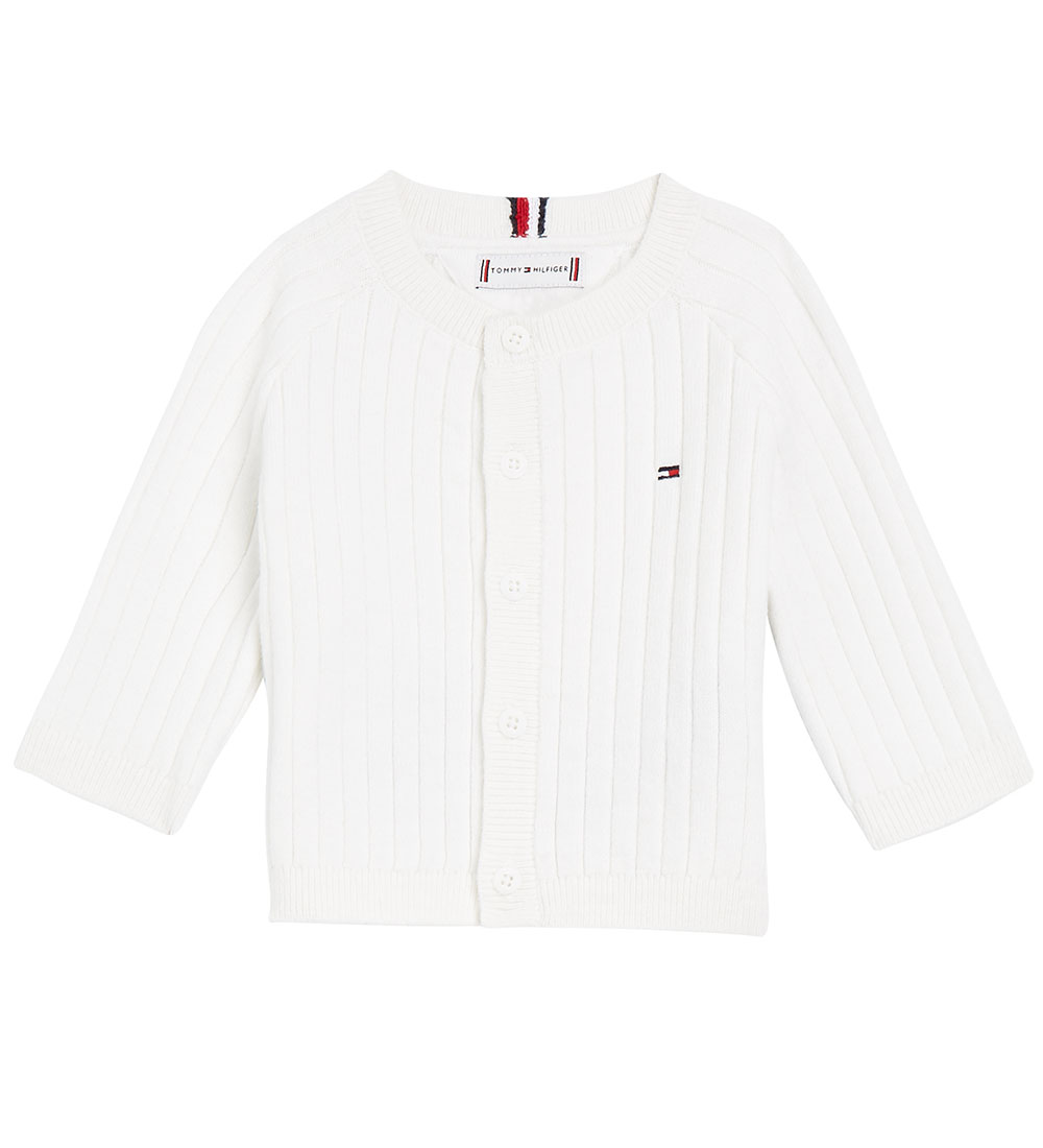 Tommy Hilfiger Gaveæske - Cardigan/Bukser - Strik - Hvid