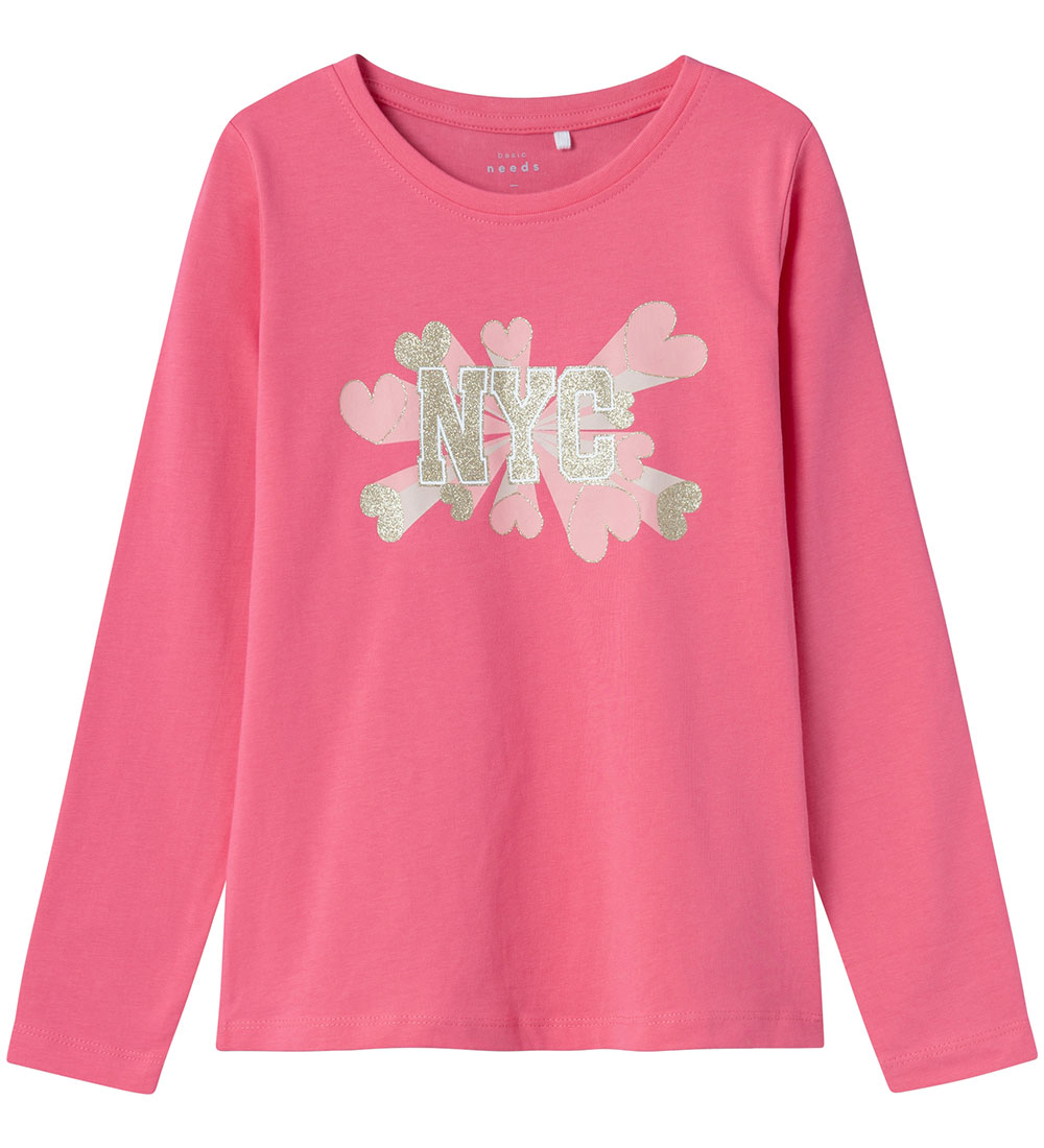 Name It Bluse - 2-pak - NkfVeen - Camellia Rose m. Glitter