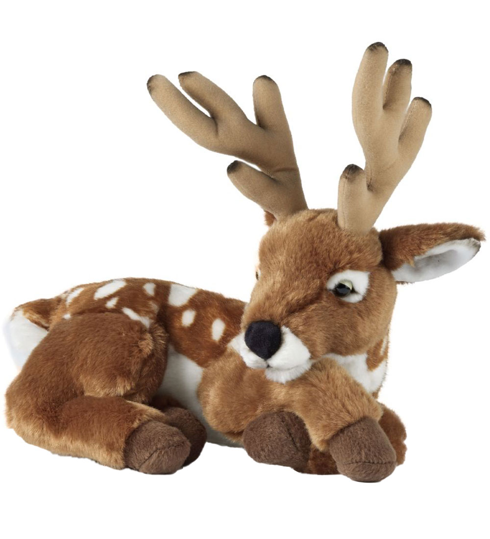 Living Nature Bamse - 35x28 cm - Hjort m. Gevir - Brun