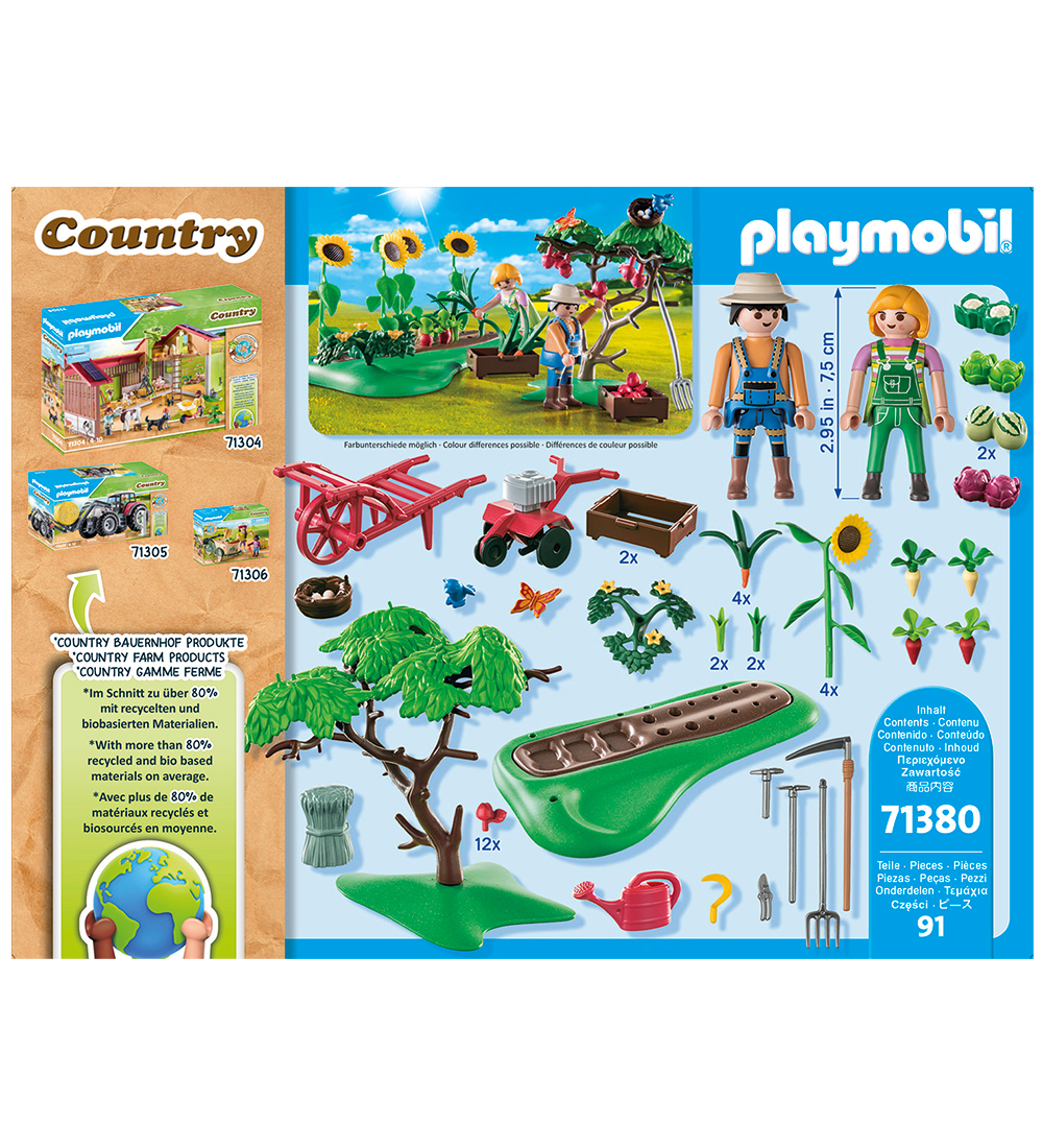 Playmobil Country - Starter Pack - Bondegård Køkkenhave - 91 Del