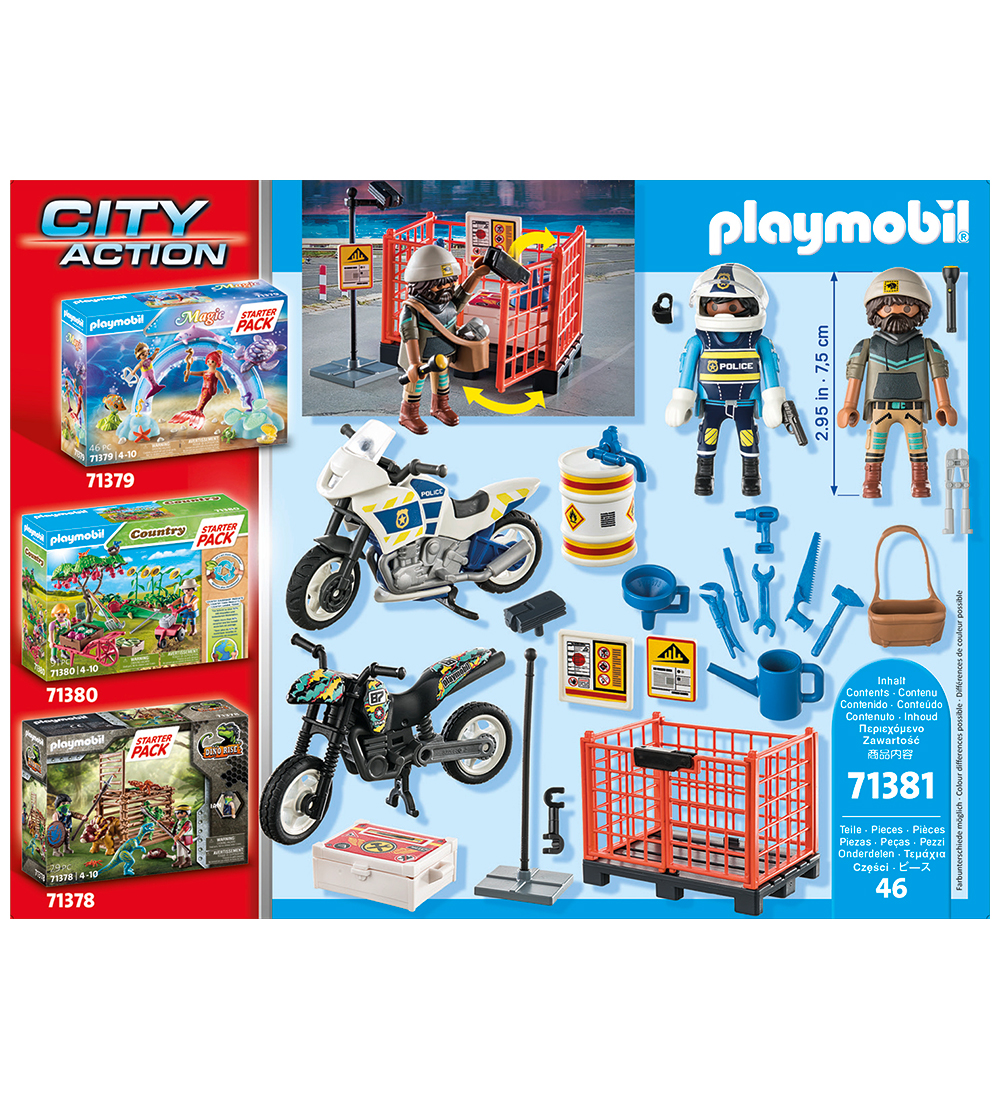 Playmobil City Action - Starter Pack - Politi - 71381 - 46 Dele