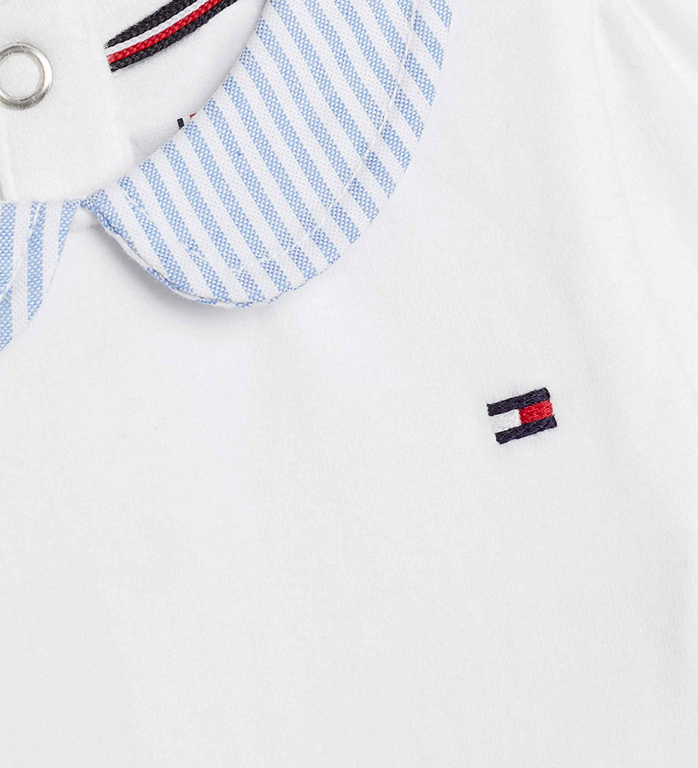 Tommy Hilfiger Gavepose - Body l/æ - White Base/Blue Stripe