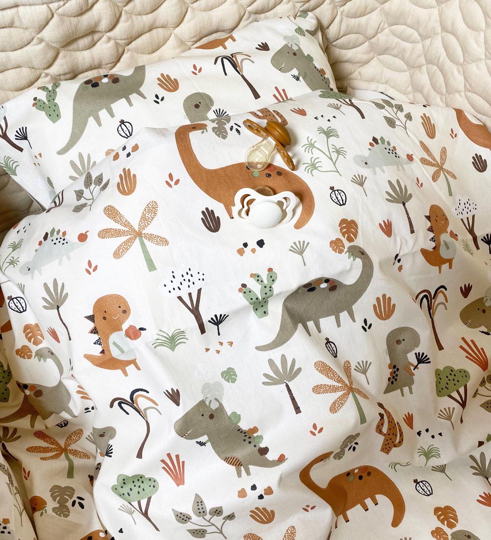Nørgaard Madsens Sengetøj - Junior - Beige m. Dino