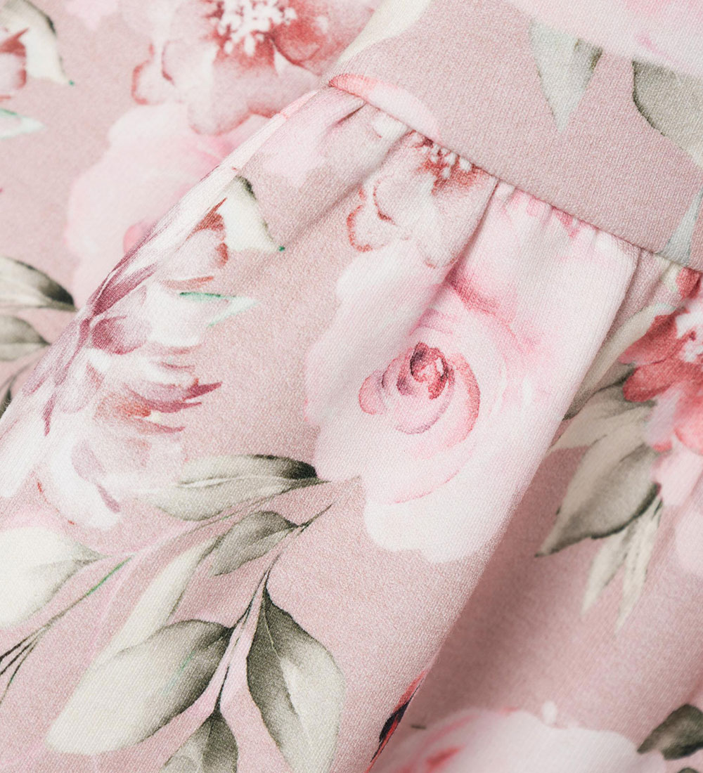 Name it Sweatkjole - NmfTonia Sweat - Sepia Rose m. Svaner