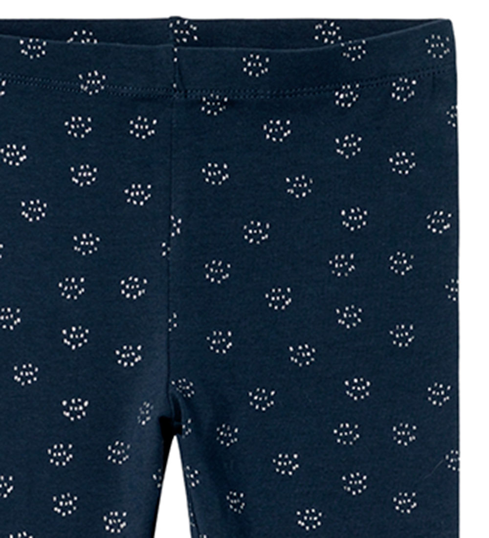 Name It Leggings - NkfVivian - Dark Sapphire m. Glitter