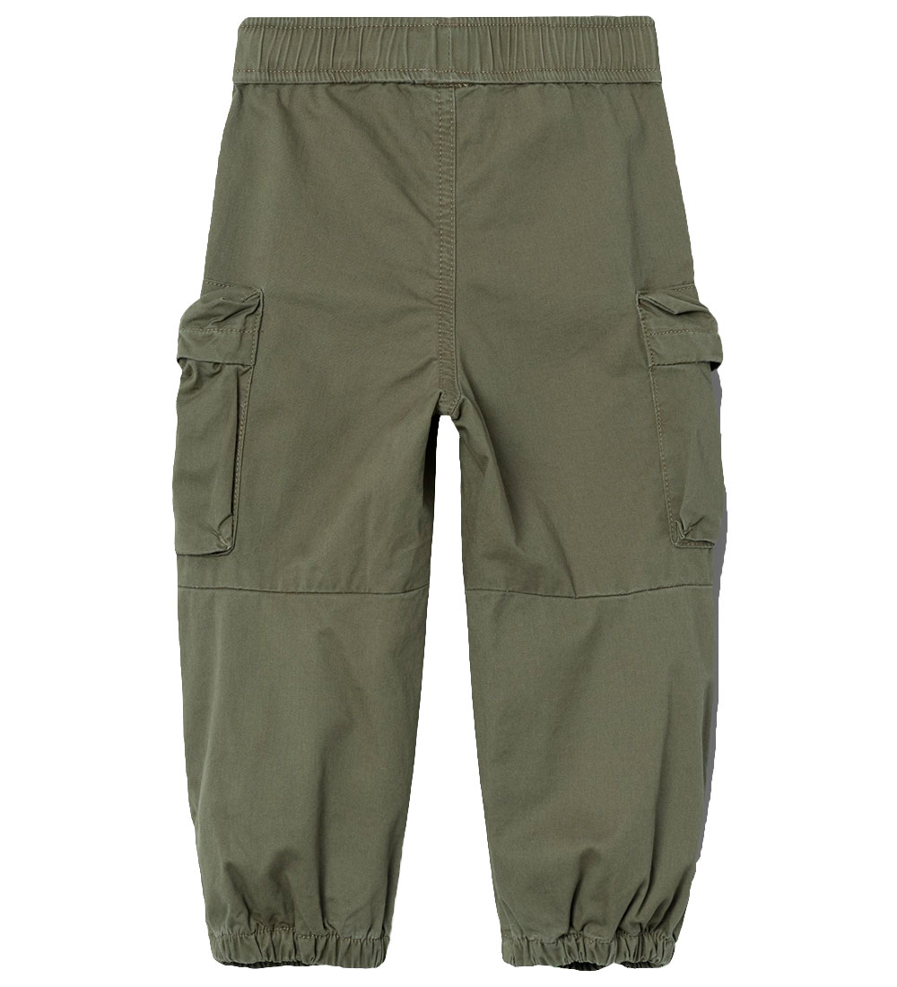 Name It Bukser - NmmBen R Parachute - Noos - Dusty Olive