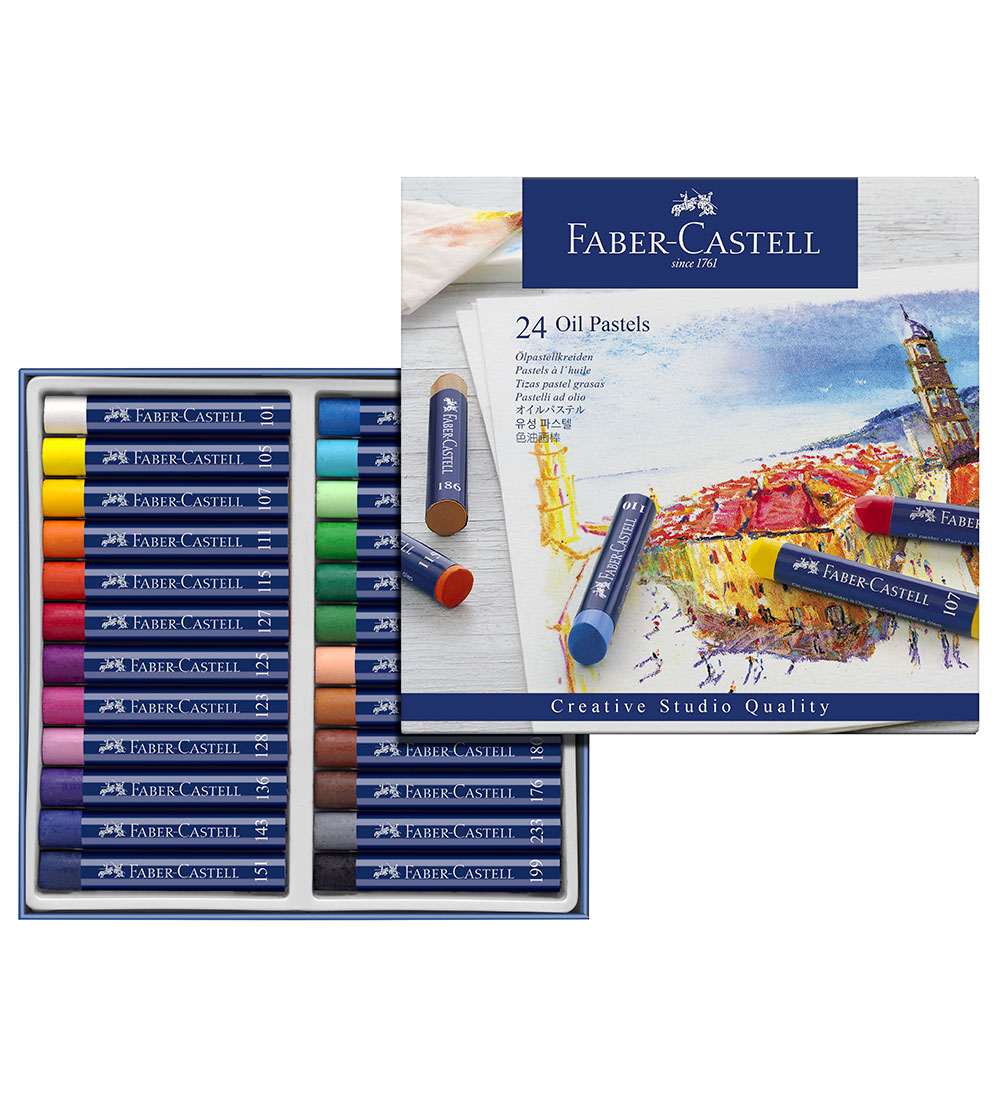 Faber-Castell Fedtfarver - 24 stk