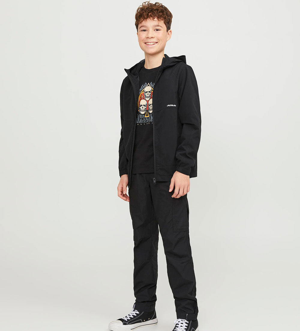 Jack & Jones Jakke - JjAlex - Hood - Black