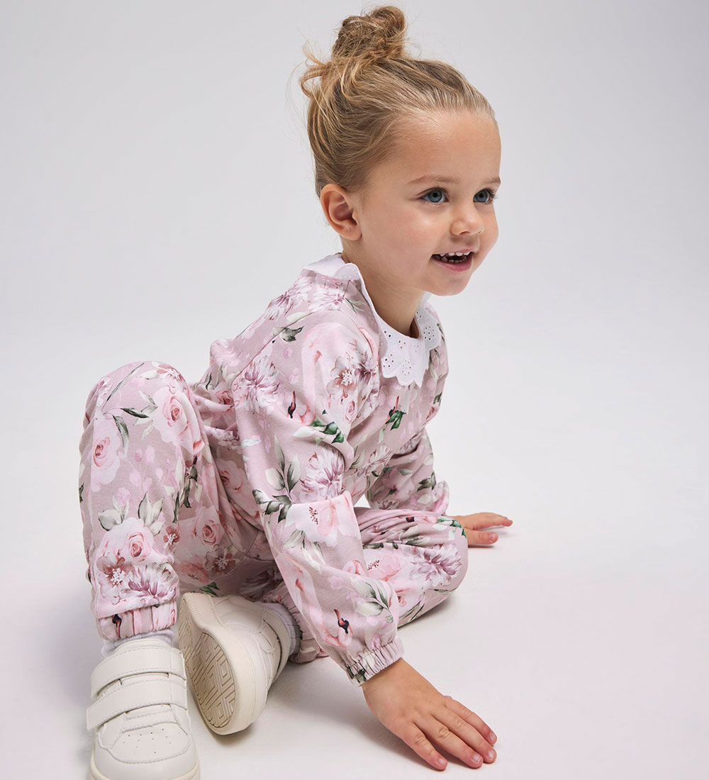 Name It Sweatpants - NmfTonia - Sepia Rose m. Svaner
