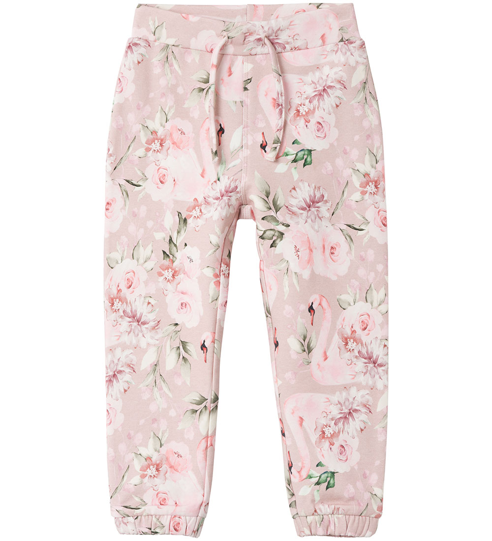 Name It Sweatpants - NmfTonia - Sepia Rose m. Svaner
