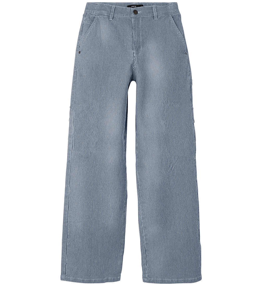 LMTD Bukser - NlfRicte - Dress Blue m. Striber