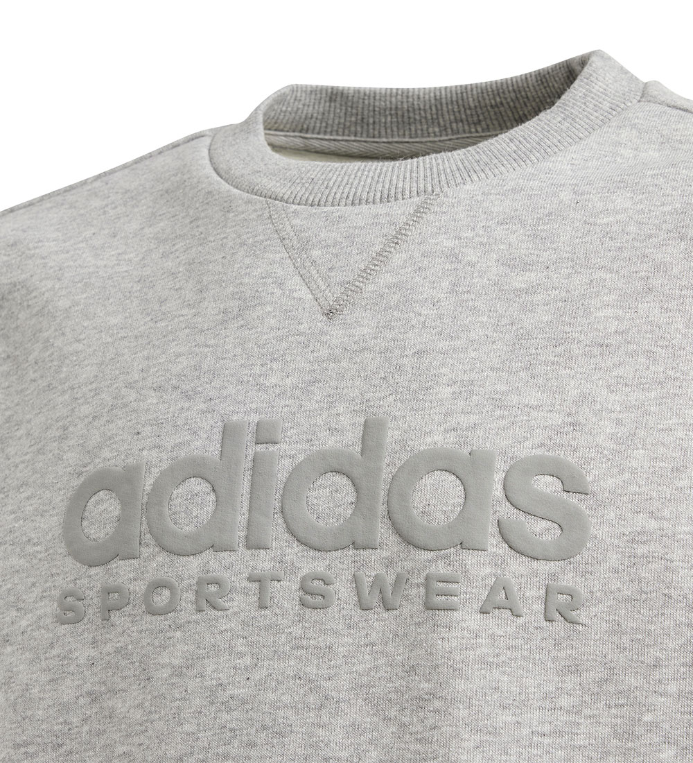 adidas Performance Sweatshirt - J Allszn GFX SW - Grå Melange