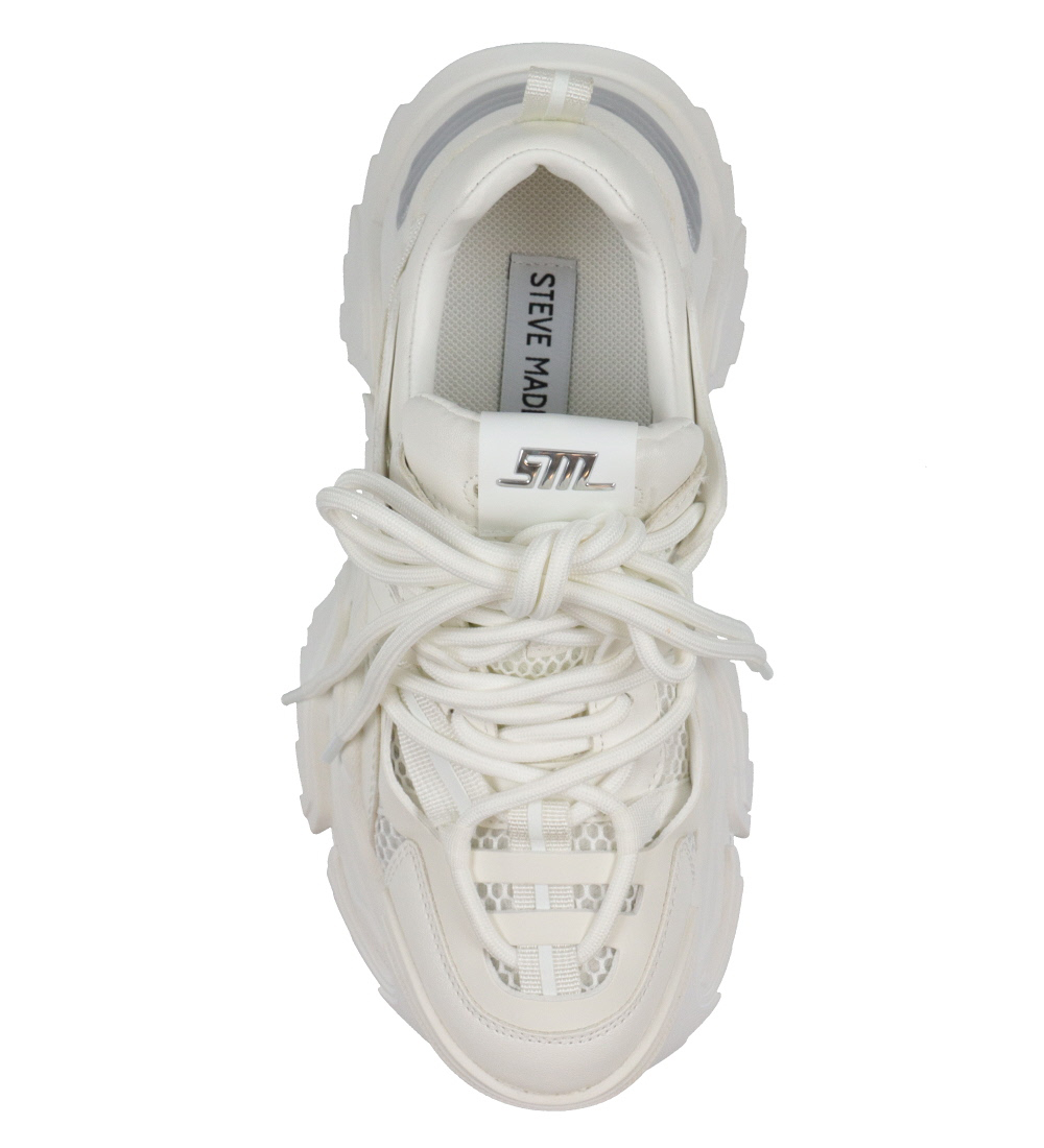 Steve Madden Sko - Kingdom-E - Hvid m. Sølv