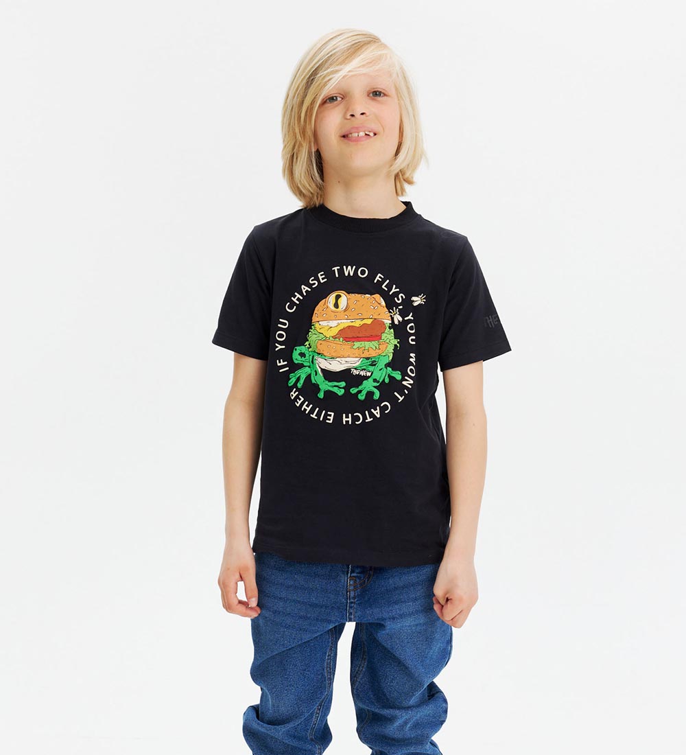 The New T-shirt - TnJohnny - Black Beauty m. Frø